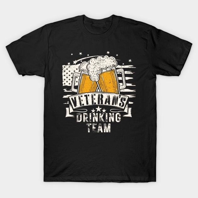 Veteran's Drinking Team T-Shirt by Etopix